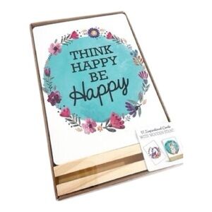 Women Owned Inspirational Cards with Wooden Stand 12 Prints - 4.5 x
6.2